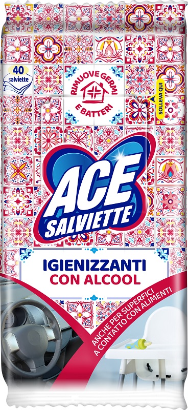 ACE SALVIETTE IGIENIZZANTI ALCOOL 40 PEZZI - Pharmaleader