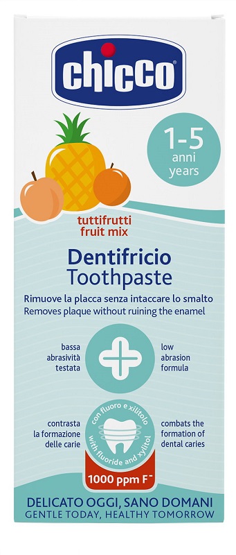 CHICCO DENTIFRICIO TUTTIFRUTTI DA 1 A 5 ANNI CON FLUORO - Pharmaleader