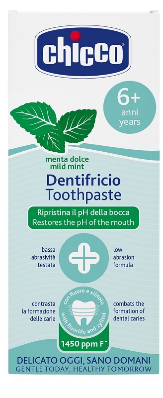 CHICCO DENTIFRICIO MENTA DOLCE 6 ANNI+ CON FLUORO - Pharmaleader