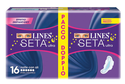 LINES SETA ULTRA ASSORBENTE NOTTE 16 PEZZI - Pharmaleader