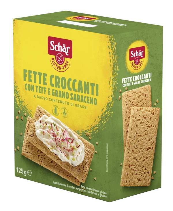 SCHAR FETTE CROCCANTI CON TEFF E GRANO SARACENO SENZA LATTOSIO 125 G - Pharmaleader