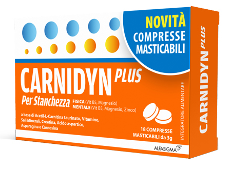 CARNIDYN PLUS 18 COMPRESSE MASTICABILI - Pharmaleader