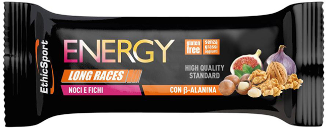ETHICSPORT ENERGY LONG RACES BARRETTA ENERGETICA CON BETA-ALANINA NOCI E FICHI 40 G - Pharmaleader