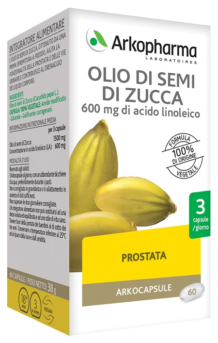 ARKO CAPSULE OLIO SEMI ZUCCA 60 CAPSULE - Pharmaleader