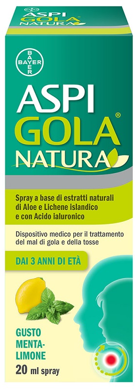 ASPI GOLA NATURA SPRAY MENTA LIMONE 20 ML - Pharmaleader