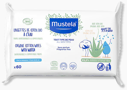 MUSTELA SALVIETTE ACQUA COT BIO 60 PEZZI - Pharmaleader