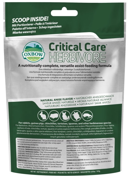 CRITICAL CARE HERBIVORE 141 G - Pharmaleader