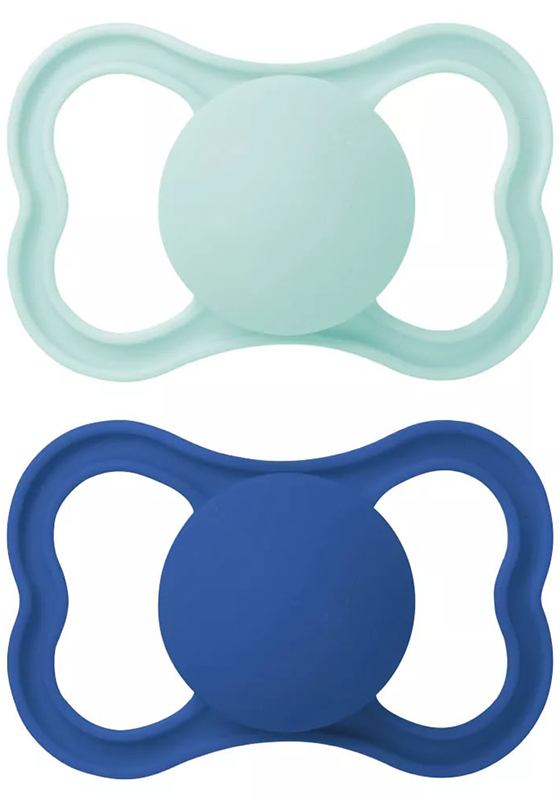 MAM AIR SUCCHIETTO 16+ MESI SILICONE MASCHIO 2 PEZZI - Pharmaleader