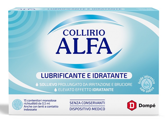 COLLIRIO ALFA LUBRIFICANTE/IDRATANTE 15 FIALE MONODOSE - Pharmaleader
