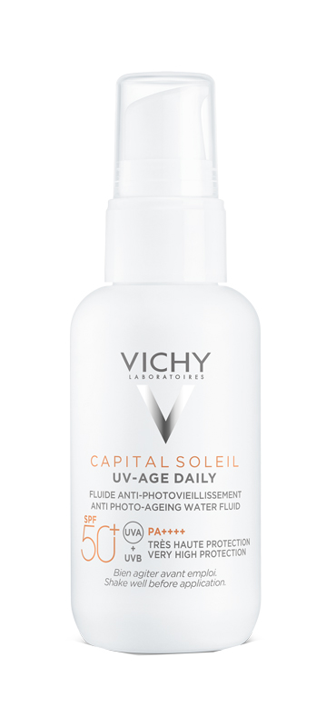CAPITAL SOLEIL UV-AGE FLUIDO ANTI-FOTOINVECCHIAMENTO SPF50+ 40 ML - Pharmaleader