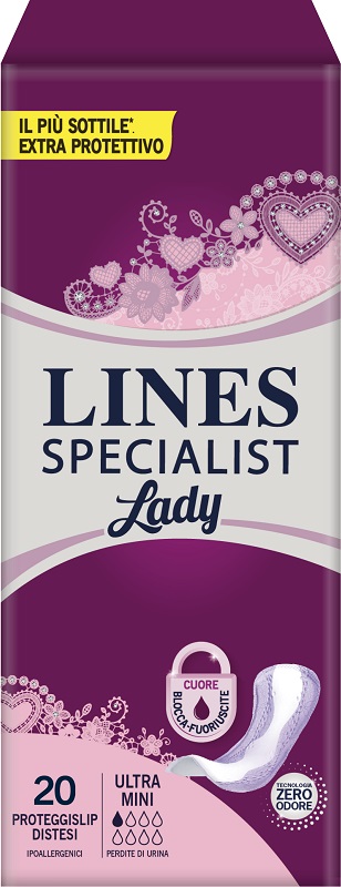 PANNOLONE SAGOMATO LINES SPECIALIST ULTRAMINI 20 PEZZI - Pharmaleader