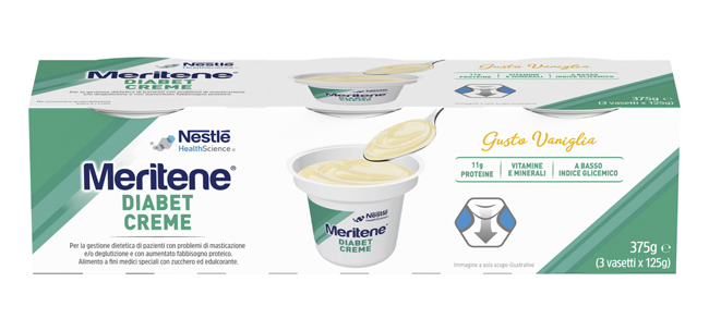 MERITENE DIABET CREME VANIGLIA 3 X 125 G - Pharmaleader