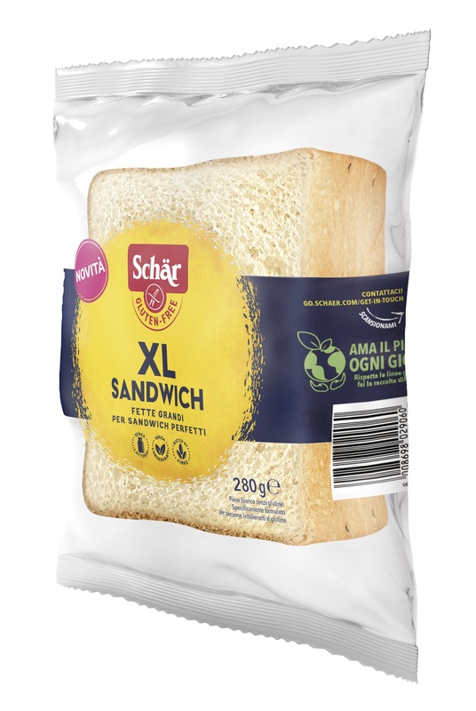 SCHAR XL SANDWICH PANE BIANCO SENZA LATTOSIO 280 G - Pharmaleader