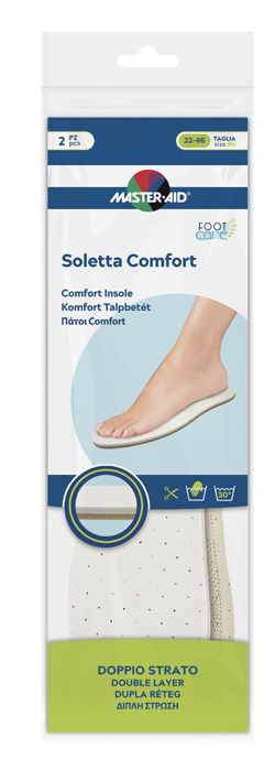 MASTER-AID FOOTCARE SOLETTA COMFORT RITAGLIABILE 2 PEZZI I1 - Pharmaleader