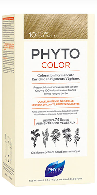 PHYTOCOLOR 10 BIONDO CHIARISSIMO EXTRA LATTE 50 ML + CREMA 50 ML + MASCHERA 12 ML - Pharmaleader