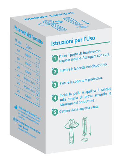 LANCETTE PUNGIDITO DIASOFT LANCET 25 PEZZI - Pharmaleader