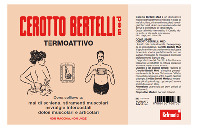BERTELLI CEROTTO MED GRANDE 24 X 16 CM - Pharmaleader