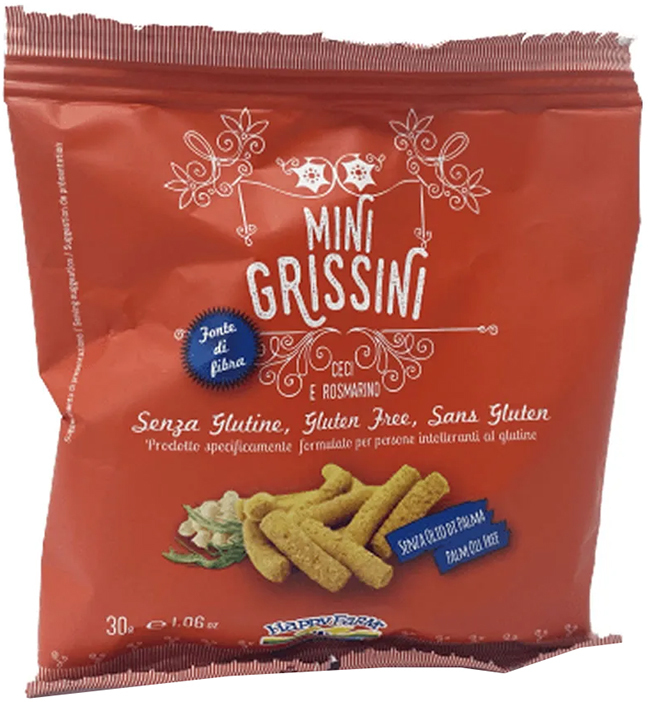 HAPPY FARM MINI GRISSINI CECI/ROSMARINO 30 G - Pharmaleader
