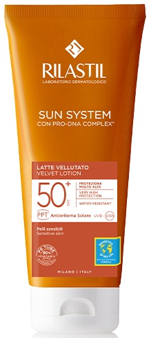 RILASTIL SUN SYSTEM PHOTO PROTECTION TERAPY SPF 50+ LATTE VELLUTANTE 200 ML - Pharmaleader