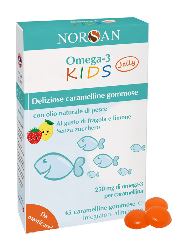 NORSAN OMEGA 3 KIDS 45 CARAMELLINE GOMMOSE - Pharmaleader