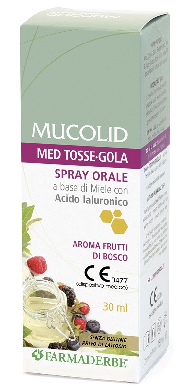 MUCOLID MED TOSSE GOLA SPRAY ORALE 30 ML AROMA FRUTTI DI BOSCO - Pharmaleader