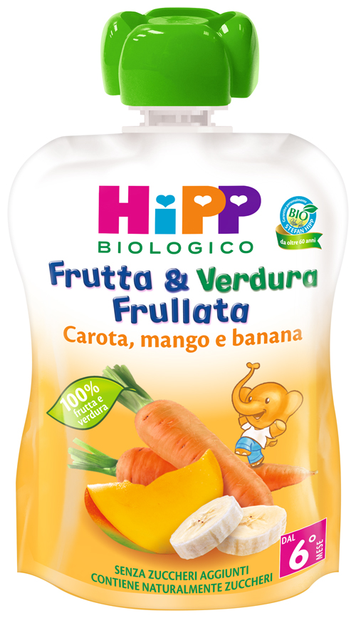 HIPP BIO FRUTTA & VERDURA CAROTA MANGO BANANA 90 G - Pharmaleader