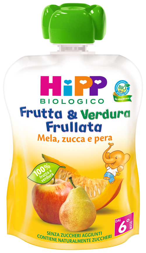 HIPP BIO FRUTTA & VERDURA MELA PERA ZUCCA 90 G - Pharmaleader