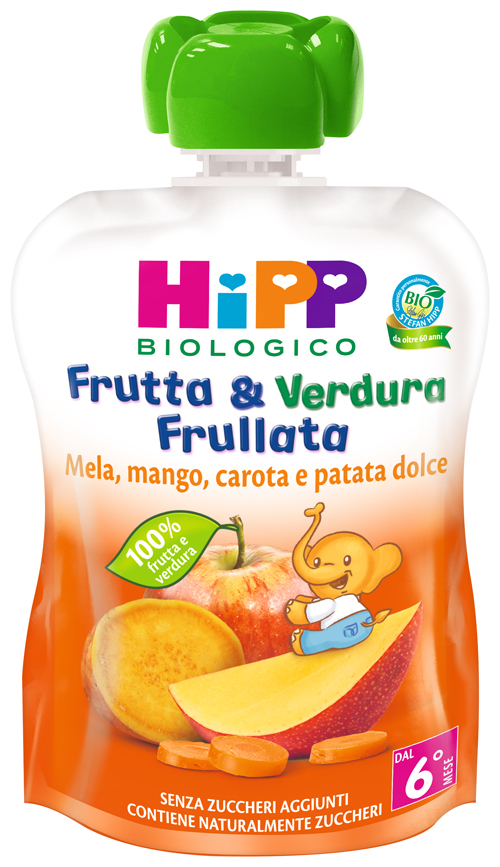 HIPP BIO FRUTTA & VERDURA MELA MANGO CAROTA PATATA DOLCE 90 G - Pharmaleader