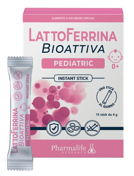 LATTOFERRINA BIOATTIVA PEDIATRIC 15 STICK 4 G - Pharmaleader
