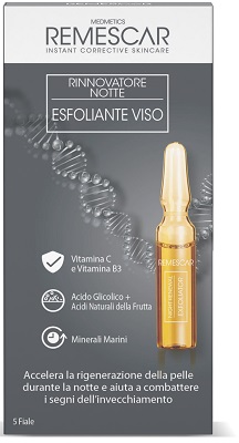 REMESCAR RINNOVATORE NOTTE ESFOLIANTE VISO 5 FIALE X 2 ML - Pharmaleader