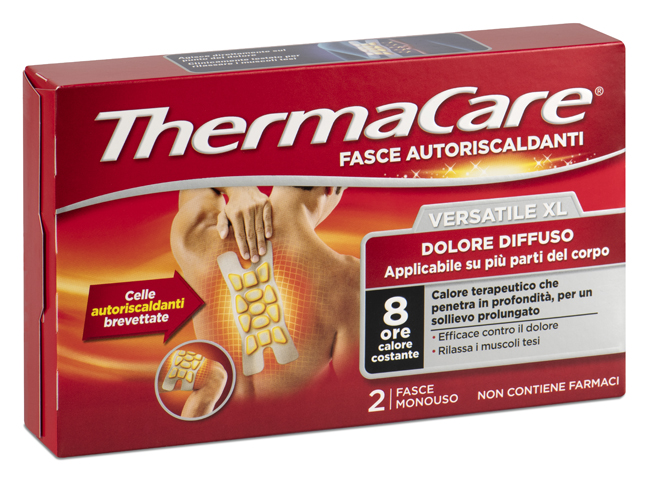 FASCIA AUTORISCALDANTE VERSATILE THERMACARE XL 2 PEZZI - Pharmaleader