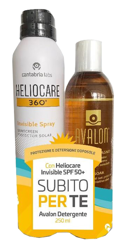 HELIOCARE INVISIBLE SPRAY 50+ 200 ML + C/AVALON 250 ML - Pharmaleader
