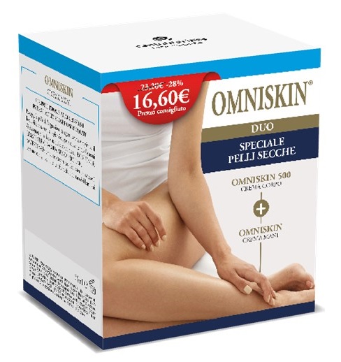 OMNISKIN DUO 2 PEZZI OMNISKIN MANI 75 ML + OMNISKIN CREMA 500 ML - Pharmaleader