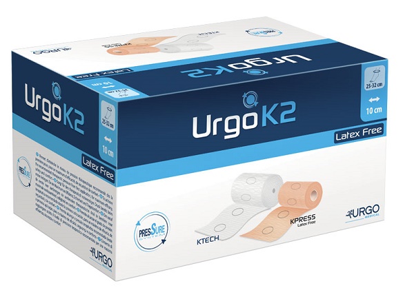 BENDAGGIO URGOK2 LATEX FREE KIT BENDAGGIO T2 CAVIGLIA 25-32 2 PEZZI 10 CM - Pharmaleader