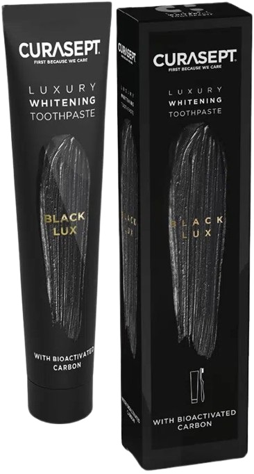 CURASEPT BLACK LUXURY WHITENING DENTIFRICIO 75 ML - Pharmaleader