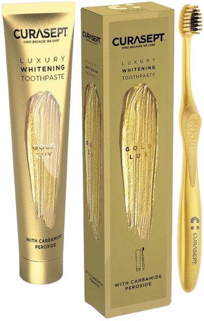 CURASEPT GOLD LUXURY WHITENING DENTIFRICIO 75 ML - Pharmaleader
