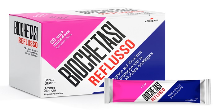 BIOCHETASI REFLUSSO 20 STICK AROMA ARANCIA - Pharmaleader