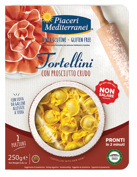 PIACERI MEDITERRANEI TORTELLINI PROSCIUTTO 250 G - Pharmaleader