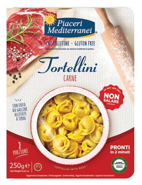 PIACERI MEDITERRANEI TORTELLINI CARNE 250 G - Pharmaleader