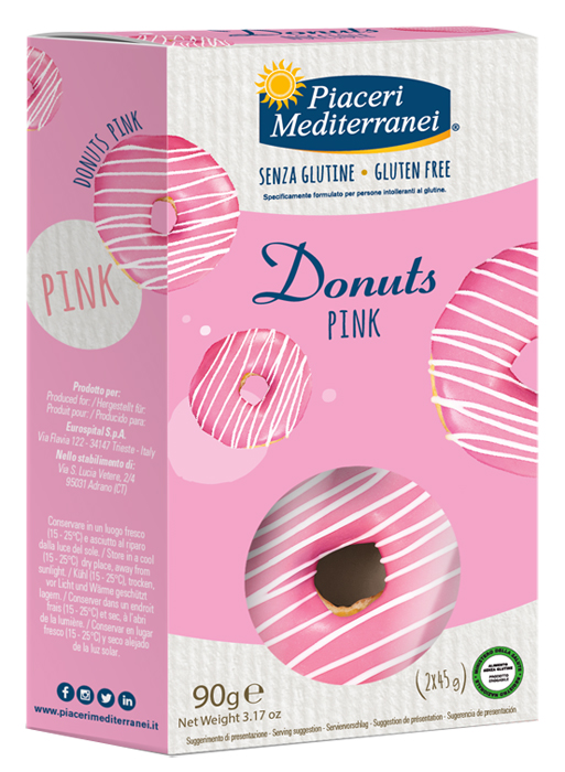 PIACERI MEDITERRANEI DONUTS PINK 90 G - Pharmaleader