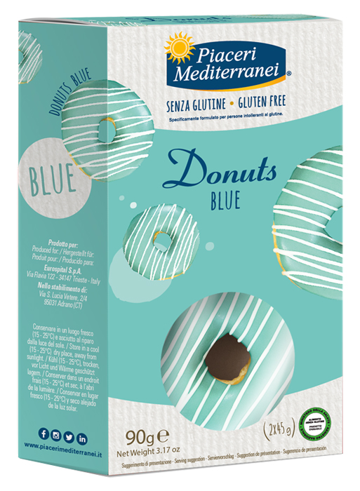 PIACERI MEDITERRANEI DONUTS BLUE 90 G - Pharmaleader