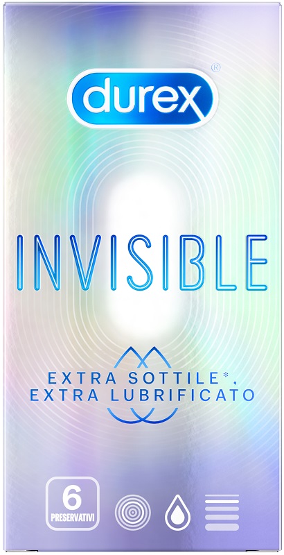 DUREX INVISIBLE EXTRA LUBRIFICATO 6 PEZZI - Pharmaleader