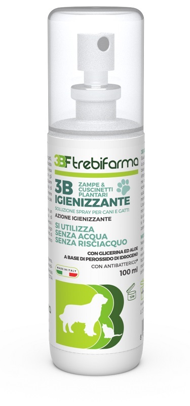 3B IGIENIZZANTE ZAMPE CANI GATTI FLACONE SPRAY 100 ML - Pharmaleader