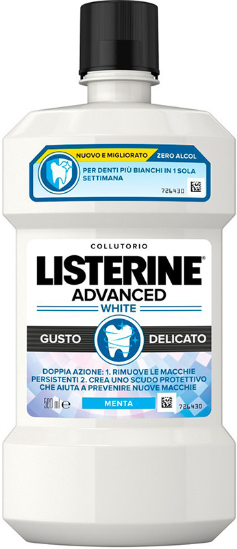 LISTERINE ADVANCED WHITE 500 ML GUSTO DELICATO - Pharmaleader