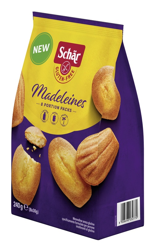 SCHAR MADELEINES SENZA LATTOSIO 8 PORZIONI DA 30 G - Pharmaleader