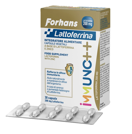 FORHANS LATTOFERRINA IMMUNO++ 200 MG LATTOFERRINA 30 CAPSULE - Pharmaleader