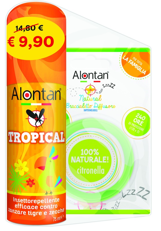 BI PACK TROPICAL SPRAY 75 ML + BRACCIALETTO DIFFUSORE - Pharmaleader