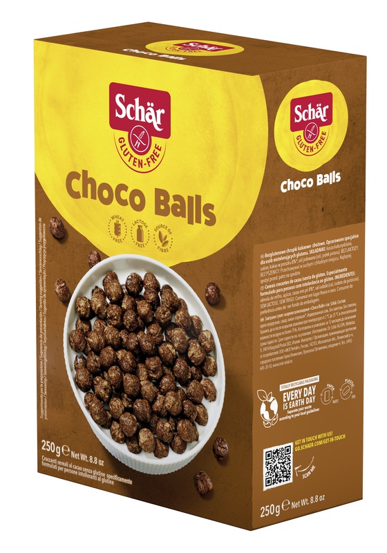 SCHAR CHOCO BALLS CEREALI SENZA LATTOSIO 250 G - Pharmaleader