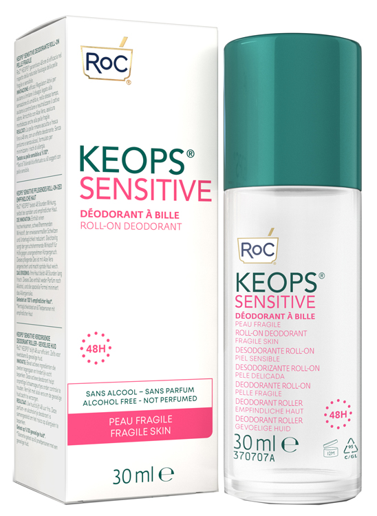 ROC KEOPS DEODORANTE ROLL-ON 48H SENSITIVE 30 ML OFFERTA_SAN_VALENTINO - Pharmaleader