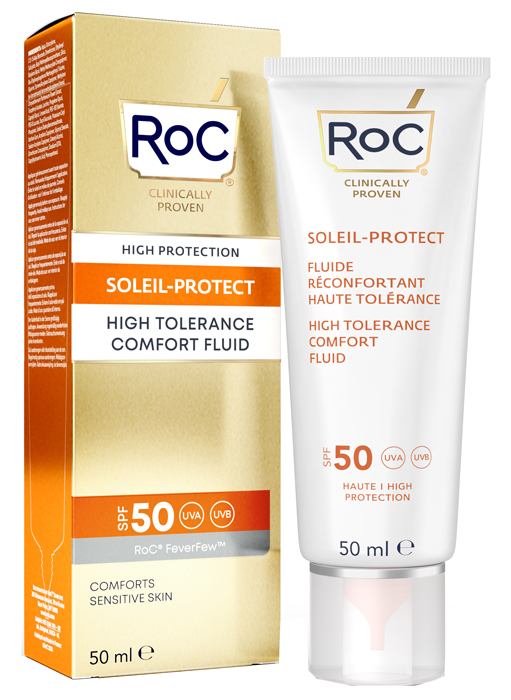 ROC FLUIDO SOLARE VISO SPF 50 ELEVATA TOLLERABILITA' 50 ML - Pharmaleader